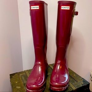 Hunter Classic Tall Rainboot / 2 pairs boot socks